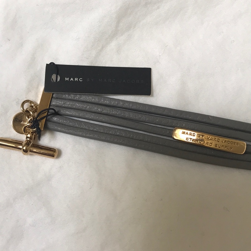 Marc by Marc Jacobs Grey Leather bracelet